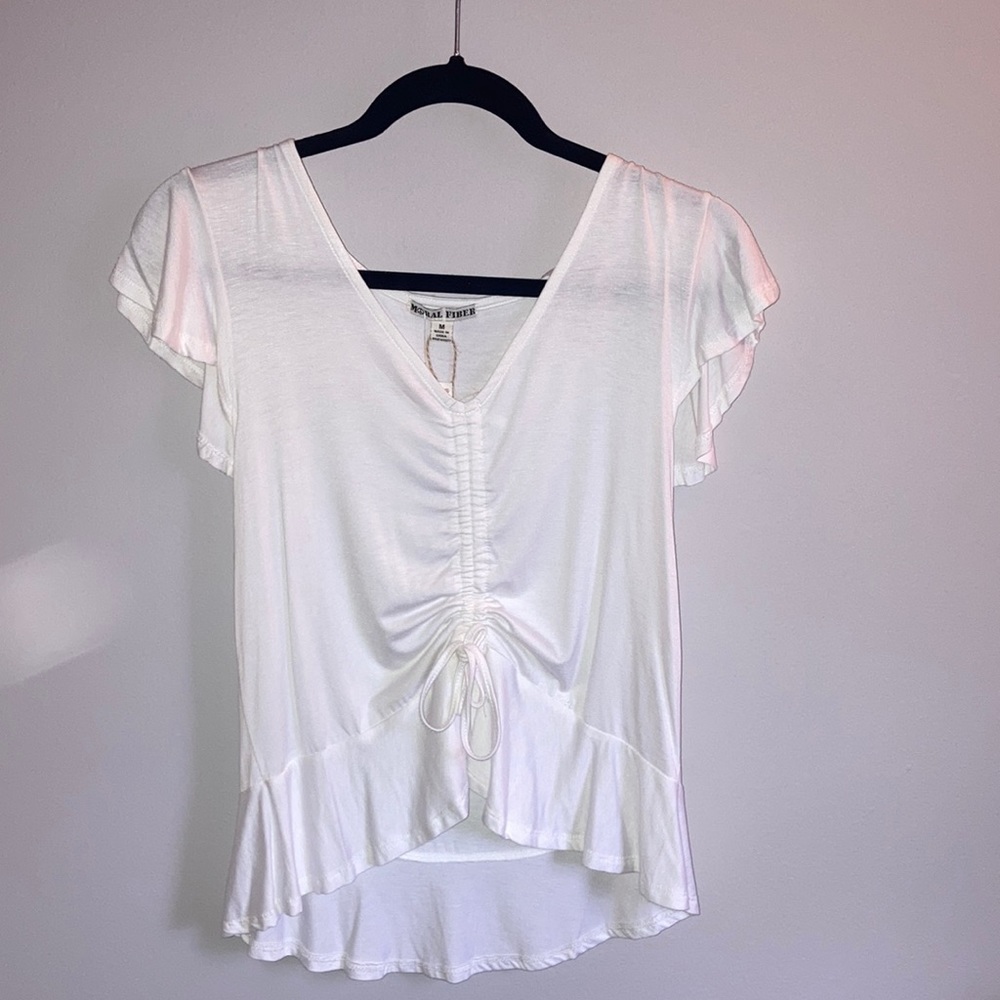White short sleeve blouse